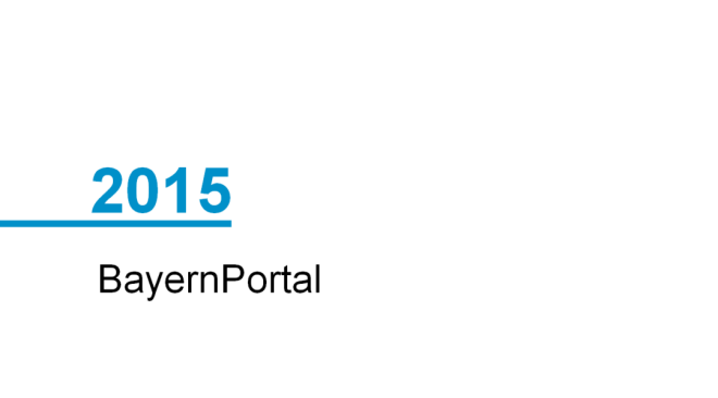 Jahr 2015; BayernPortal